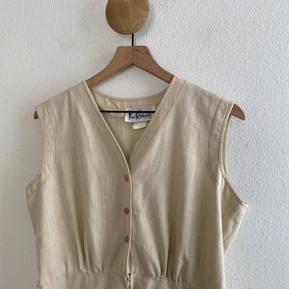 Vintage Fred Rothschild Sleeveless Pleated Dress - Picture 2 of 10